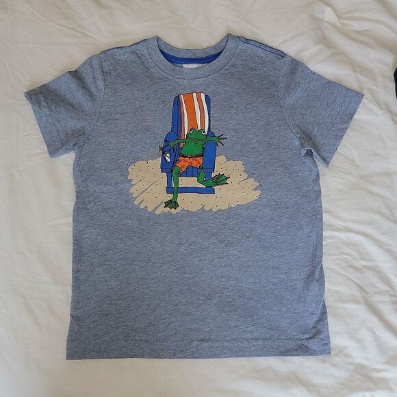 Hanna Andersson Frog Beach Chair & Astronaut Short Sleeve Shirt Size 110 US 5 - Picture 5 of 10
